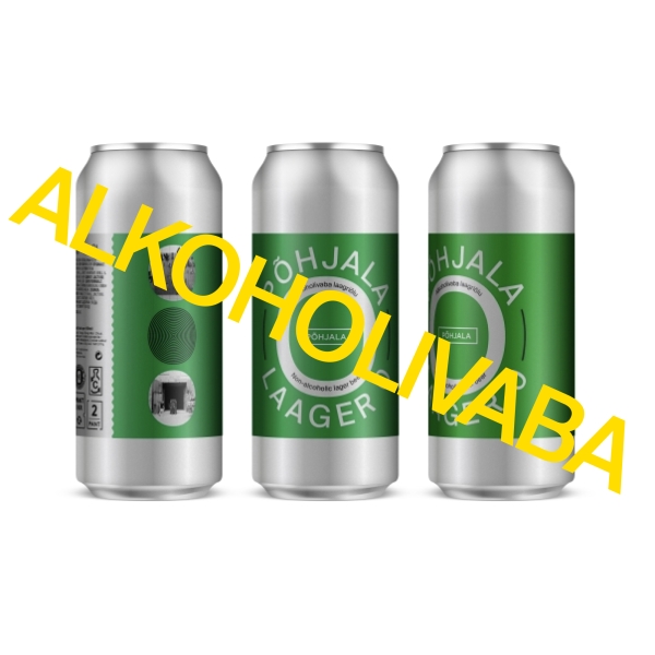 Põhjala Laager 0 – non-alcoholic lager – 0.5%vol – 0.44L